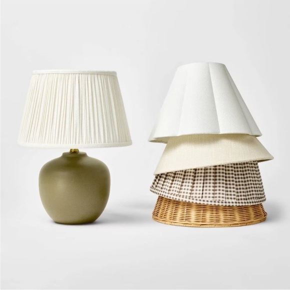 Ceramic Lamp Base Green - Threshold designed with Studio McGee - Picture 1 of 8
